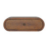 Wall Mounted Round Bedside Table - Chestnut