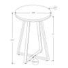 Accent Table, Side, Round Contemporary & Modern Modern Design