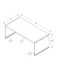 Coffee Table Rectangular For Living Room Clear Tempered Glass Coffee Table Rectangular For Living Room Clear Tempered Glass