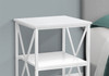 3 Tier Accent Table, Side Marble Look Contemporary & Modern