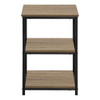 3 Tier Accent Table, Side Marble Look Contemporary & Modern