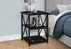 3 Tier Accent Table, Side Marble Look Contemporary & Modern