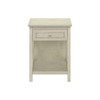 Accent End Table, 2 Tier, Storage Drawer, Transitional Style