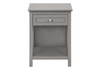 Accent End Table, 2 Tier, Storage Drawer, Transitional Style