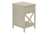 Accent End Table, 2 Tier, Storage Drawer, Transitional Style