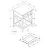 Accent End Table, 2 Tier, Storage Drawer, Transitional Style