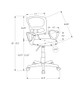 Office Chair, Adjustable Height, Swivel Ergonomic, Armrests, Contemporary Office Chair, Adjustable Height, Swivel Ergonomic, Armrests, Contemporary