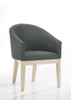Neroli - Fabric Barrel Accent Chair (Set of 2) - Gray