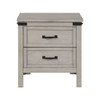 Alexandria - Nightstand, Mountain Mist Finish - Gray