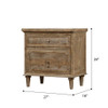 2 Drawer Nightstand - Taupe