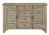 Ludin - Louvred Door Buffet - Taupe