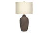 Lighting, Table Lamp, Ceramic, Resin, Contemporary - Gray