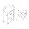 Omoda - Nightstand - White Omoda - Nightstand - White