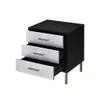 Myles - Nightstand - Black / Gold / Silver Myles - Nightstand - Black / Gold / Silver