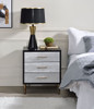 Myles - Nightstand - Black / Gold / Silver Myles - Nightstand - Black / Gold / Silver