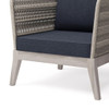 Santiago - Outdoor Conversation Chair - Slate Gray Santiago - Outdoor Conversation Chair - Slate Gray