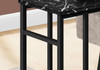 Accent Table, C - Shaped, Modern Design - Black