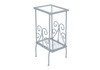 Accent Table, Side Tempered Glass, Transitional - Silver