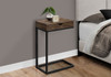 Accent Table, C - Shaped, Modern - Brown
