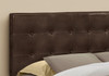 Queen Size, Bed Headboard Only, Upholstered, Transitional - Brown
