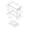Accent End Table, 2 Tier, Storage Drawer, Transitional - Walnut