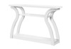 Accent Console Table For Entryway, Unique Curved Design