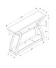 Accent Console Table For Entryway, Unique Curved Design