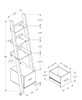 Bookshelf, Etagere, Corner, Ladder, For Office, Contemporary & Modern