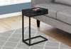 Accent Table, C - Shaped Contemporary & Modern Elegant Design