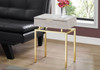 Spacious Table Top Accent Side Table, Storage Drawer, Contemporary & Modern