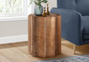Drum Accent Side Table, Stylish Scalloped Design Drum Accent Side Table, Stylish Scalloped Design