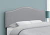 Full Size, Bed Headboard Only, Upholstered Transitional - Gray