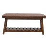 Buffalo - Hide Hallway Bench - Brown Buffalo - Hide Hallway Bench - Brown