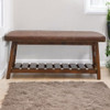 Buffalo - Hide Hallway Bench - Brown Buffalo - Hide Hallway Bench - Brown
