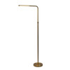 Verve - Floor Lamp With On / Off Switch Adjustable LED Round Base - Gold