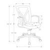 Office Chair, Adjustable Height, Swivel, Ergonomic, Mesh, Contemporary & Modern