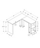 Computer Desk, Home Office, Corner, Storage Shelves, L Shape, Laptop, Contemporary & Modern