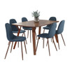 Folia Pebble - 7 Piece Mid Century Modern Dining Set Folia Pebble - 7 Piece Mid Century Modern Dining Set