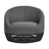 Willow - Upholstered Patio Deep Seating Armchair, Wicker Frame