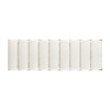 Bella - Upholstered Modern Accent Bench - Ivory White