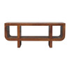 Orion - Curved Media Unit - Brown