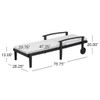 Jason - Black Chaise Lounge Adjustable Acacia Wood Outdoor Furniture