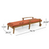 Jason - Black Chaise Lounge Adjustable Acacia Wood Outdoor Furniture