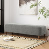 Contemporary Ottoman With Foam Cushion And Durable Upholstery