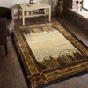 Nature's Nest - 5'3" X 7'3" Lodge Area Rug - Multi / Black Nature's Nest - 5'3" X 7'3" Lodge Area Rug - Multi / Black