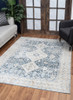 Noble - 5'3" X 7'3" Area Rug - Blue, Polyester Noble - 5'3" X 7'3" Area Rug - Blue, Polyester