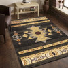 Tribes - 5'3" X 7'3" Southwest Area Rug - Black Tribes - 5'3" X 7'3" Southwest Area Rug - Black
