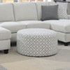 Round Ottoman - Gray