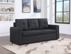 Aiden - Linen Fabric Sleeper Sofa With Tufting