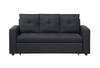 Aiden - Linen Fabric Sleeper Sofa With Tufting